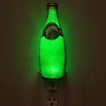 11oz Perrier Jumbo Night Light /Accent Lamp- VIDEO DEMO-11 yr. Eco LED 