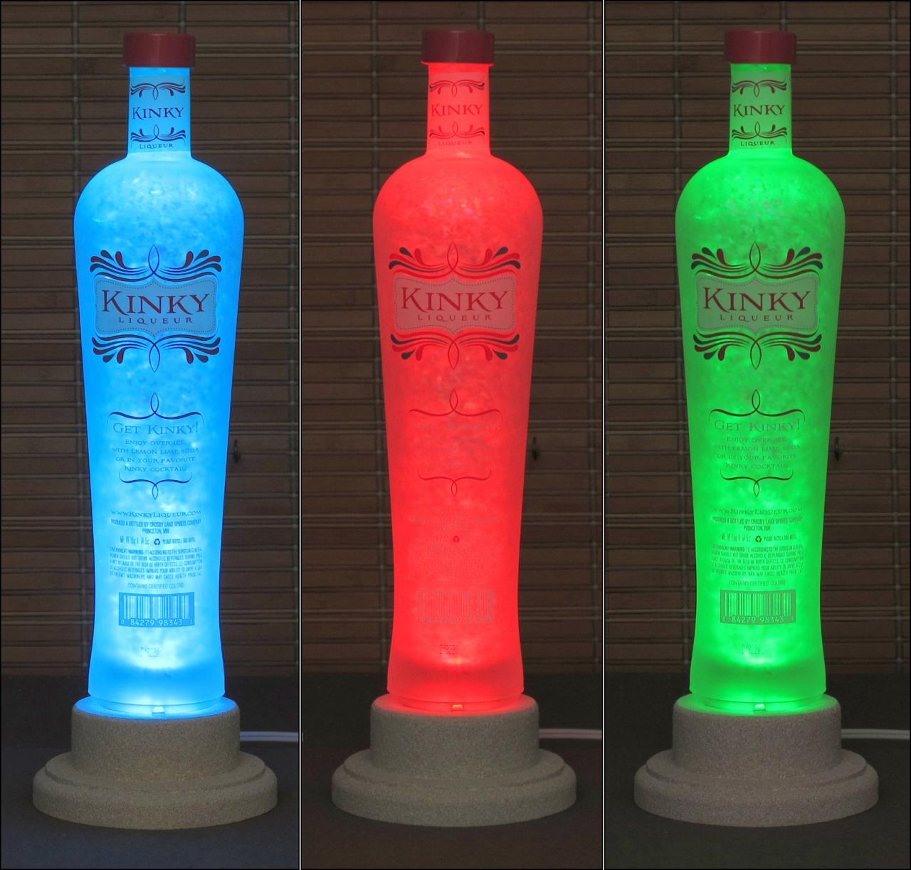 Kinky Vodka Liqueur Color Changing LED Remote Controlled Eco Friendly
